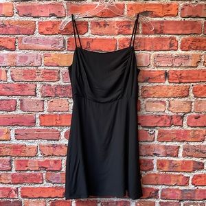 Black Soft Socialite Classic Spaghetti Strap Mini Dress